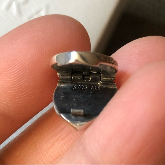 PANDORA Reflection Bracelet w/ Heart & Safety Chain Clip Charm Size: 6.3 " - Picture 6 of 12